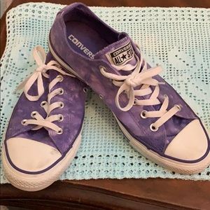 Purple tie dye Converse All Star Sneakers